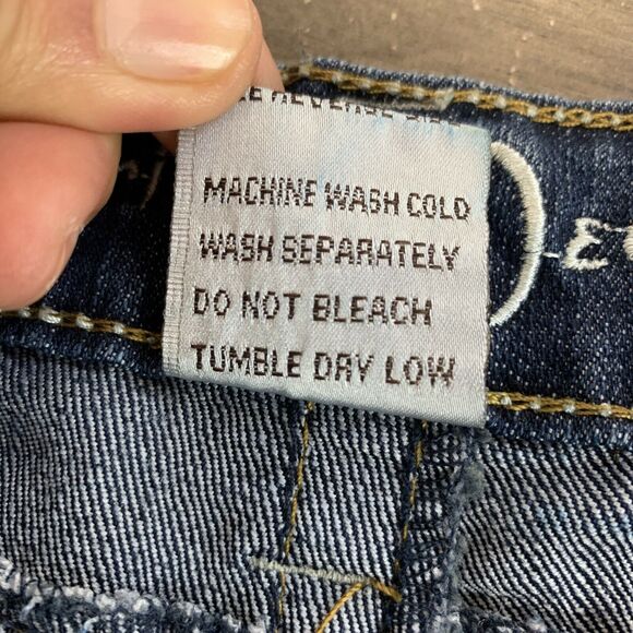 Friction Jeans Womens Junior Straight Leg Size 15 Denim Stretch Flap Pockets - Picture 9 of 9